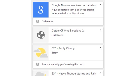 Como usar o Google Now no Chrome para desktop; teste o assistente