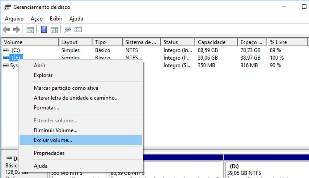 Como criar e apagar uma partição no Windows 10
