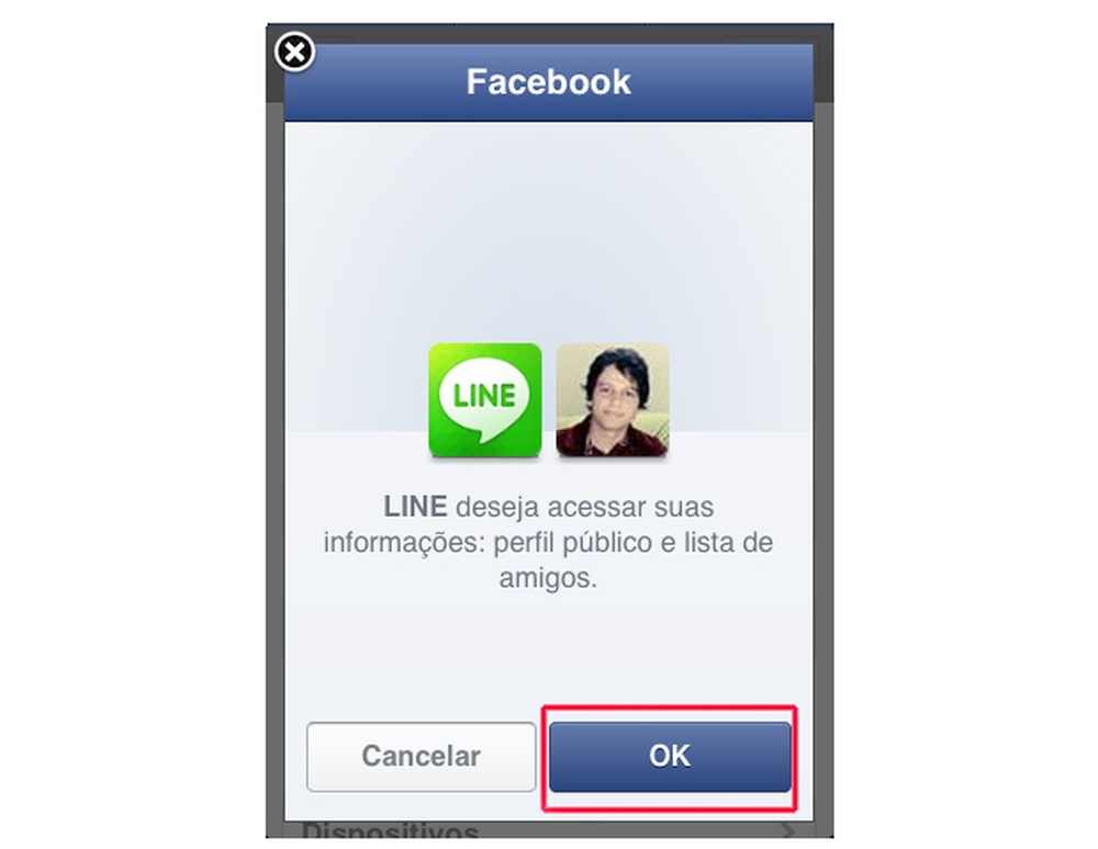 Como vincular a sua conta do Line ao Facebook