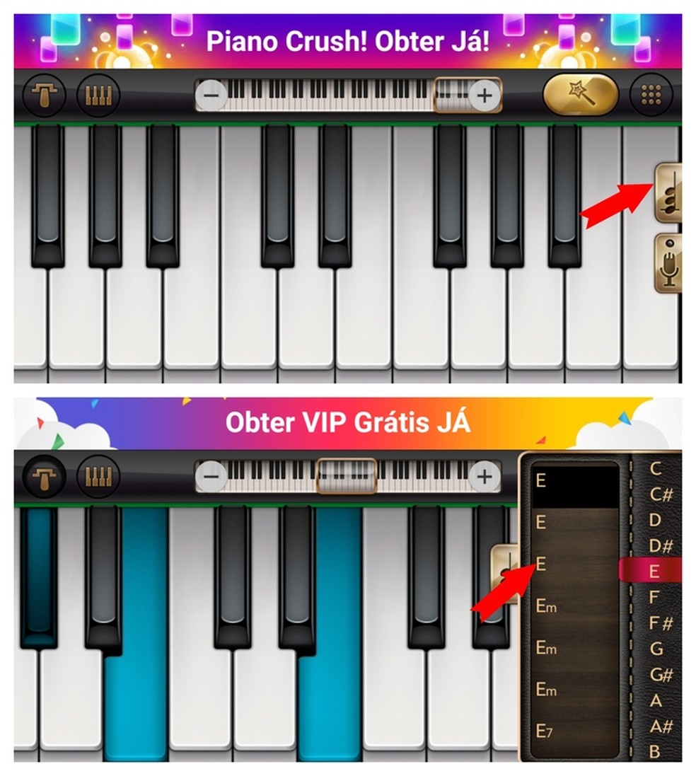 Piano Virtual, Tocar piano online