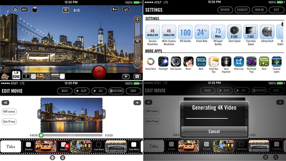 App permite criar, editar e publicar vídeos em 4K (Foto: Divulgação) — Foto: TechTudo