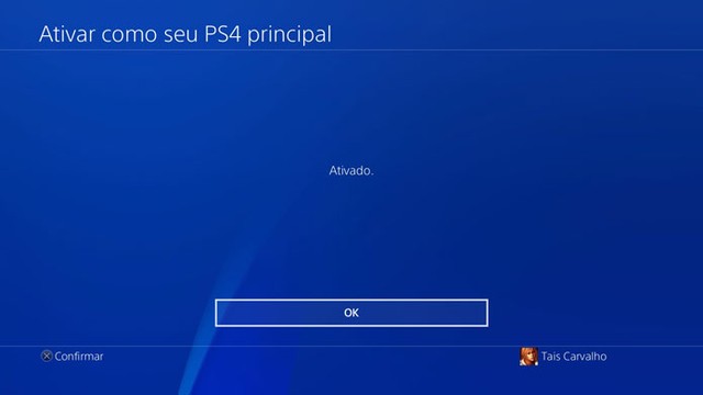 Como ativar sua conta principal no PS4