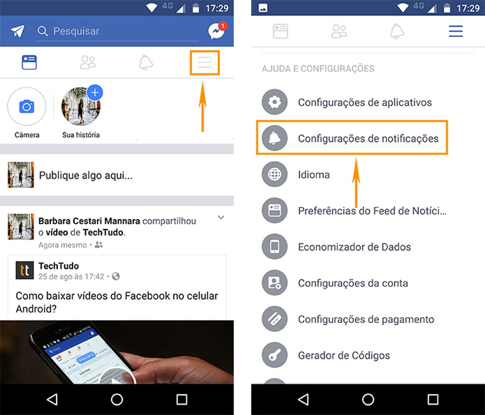 Como Configurar Todas As Notificações Do Facebook Pelo Android 4354