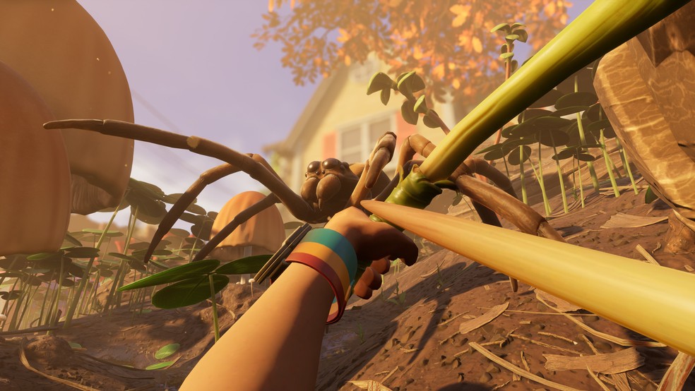 Grounded pode ser jogado em primeira ou terceira pessoa — Foto: Divulgação/Steam