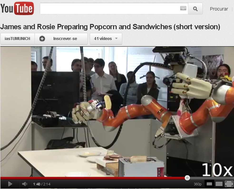 PR2, o robô que serve sanduíches