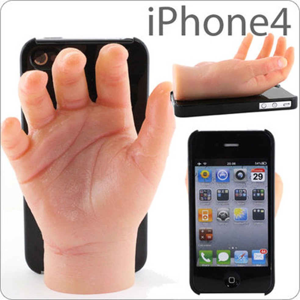 Capa 'mão' para iPhone (Foto: Reprodução) — Foto: TechTudo