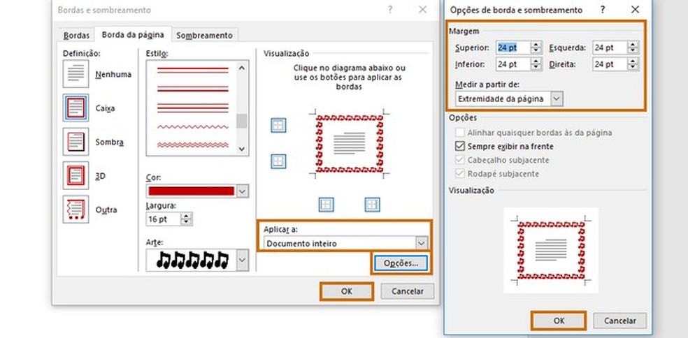 Bordas para Word: saiba como colocar molduras em documentos ou imagens