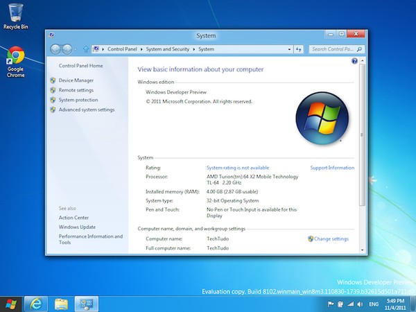 Como saber se seu PC consegue rodar o Windows 8