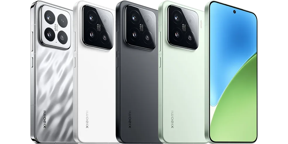 Cores disponíveis no Xiaomi 15 — Foto: Reprodução/Xiaomi
