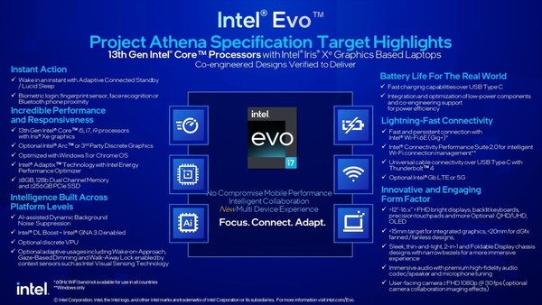 Intel anuncia processadores de 13ª geração para notebooks