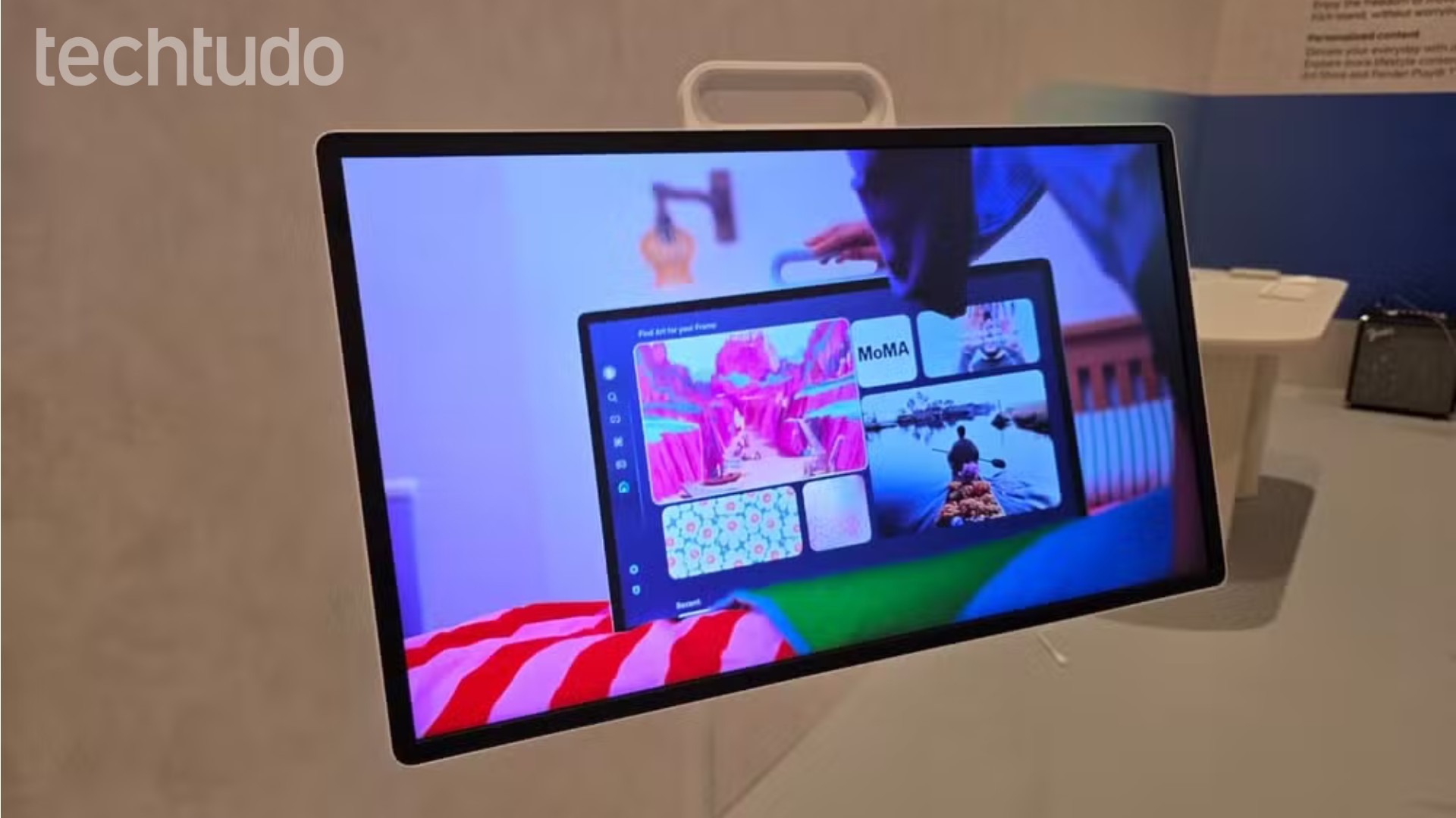 TV com rodinha? Samsung exibe modelo portátil na CES 2026; assista