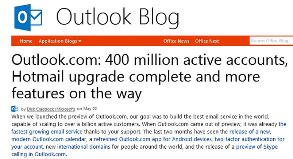 Os 5 maiores defeitos do Hotmail (Outlook) da Microsoft