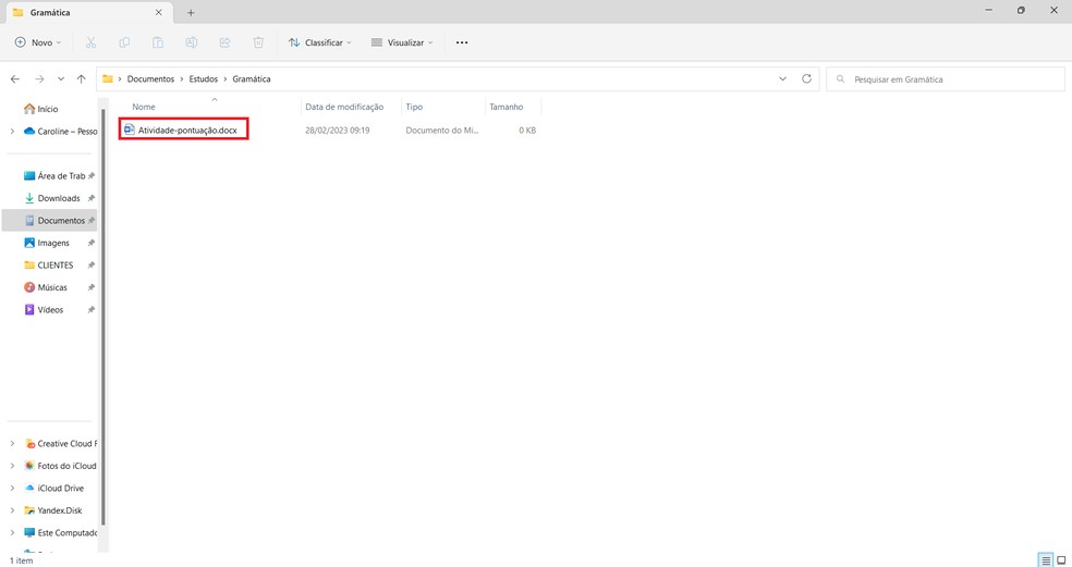 Crie um sistema de classificação de arquivos — Foto: Reprodução/Caroline Silvestre