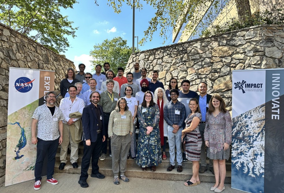 Equipe de inteligência artificial do programa IMPACT, da NASA/ODSI. — Foto: Reprodução/NASA