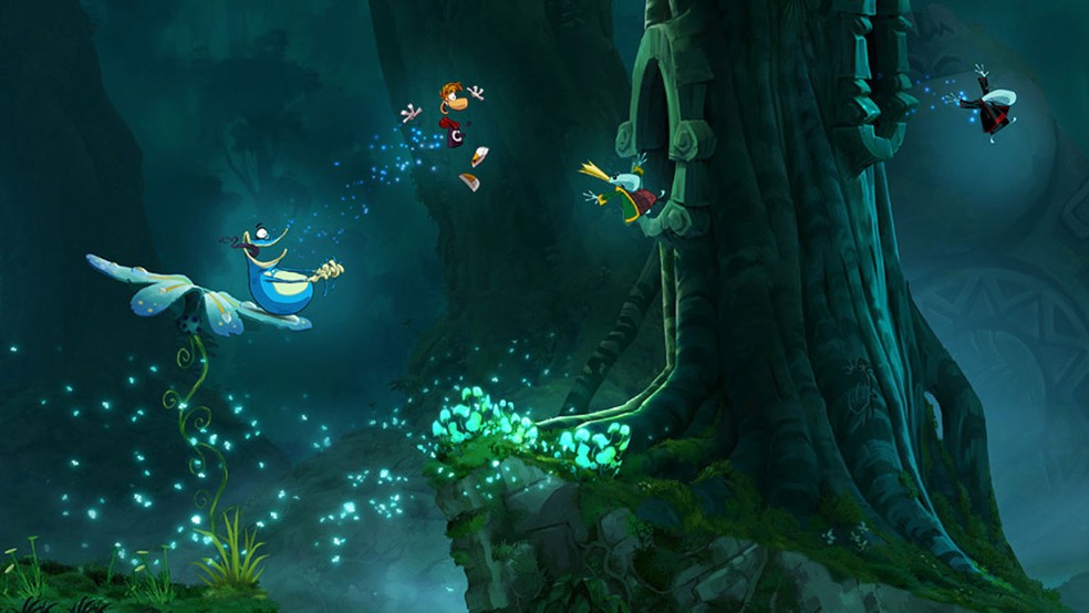 Rayman Origins levou o mascote da Ubisoft de volta para suas origens em um game de plataforma 2D — Foto: Reprodução/Nintendo