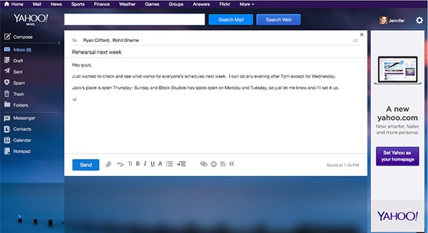 Yahoo! Mail com novo visual, novas funcionalidades e 1TB de