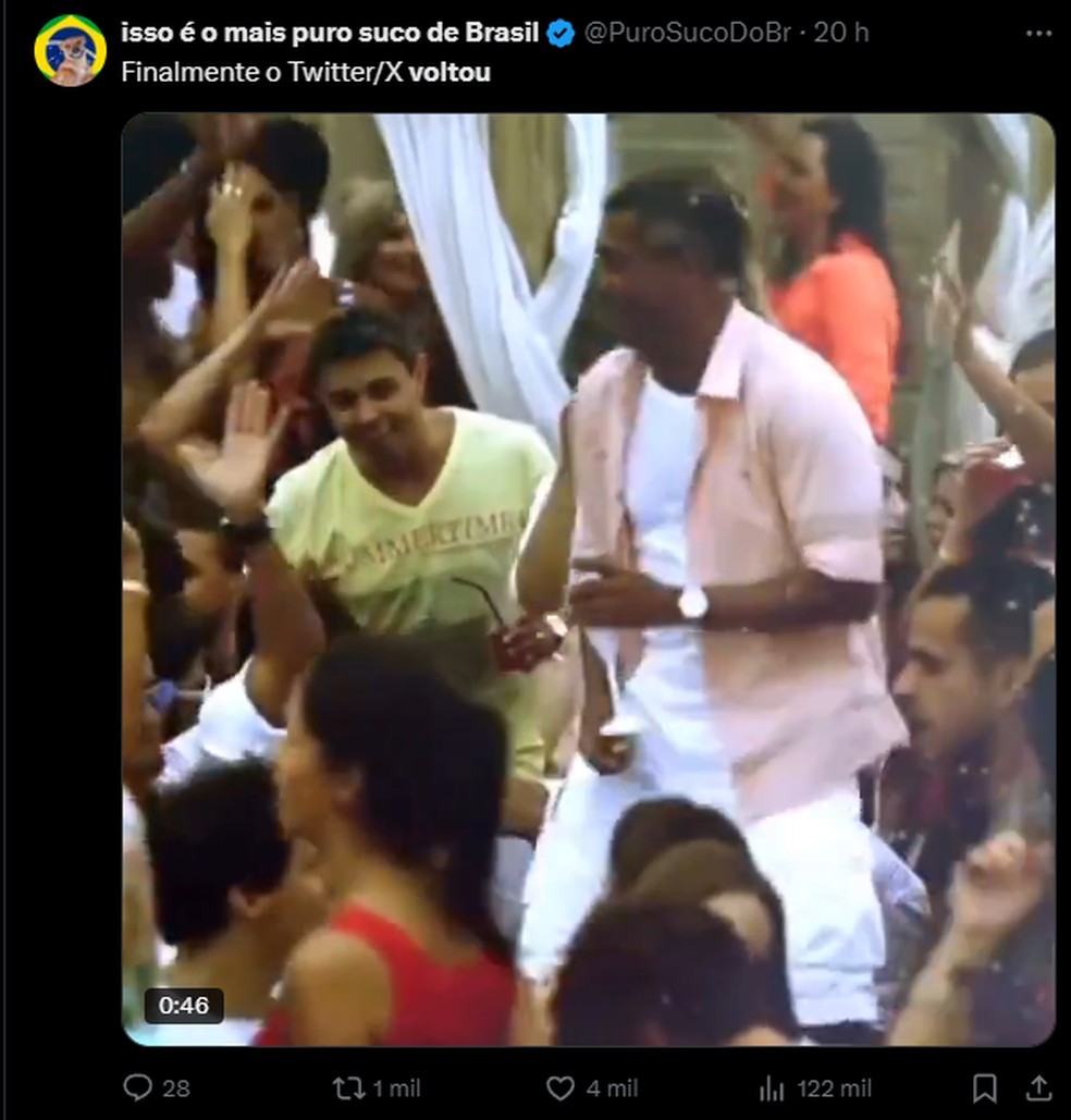 Usuários brasileiros já conseguem postar no X (Twitter) — Foto: Reprodução/X