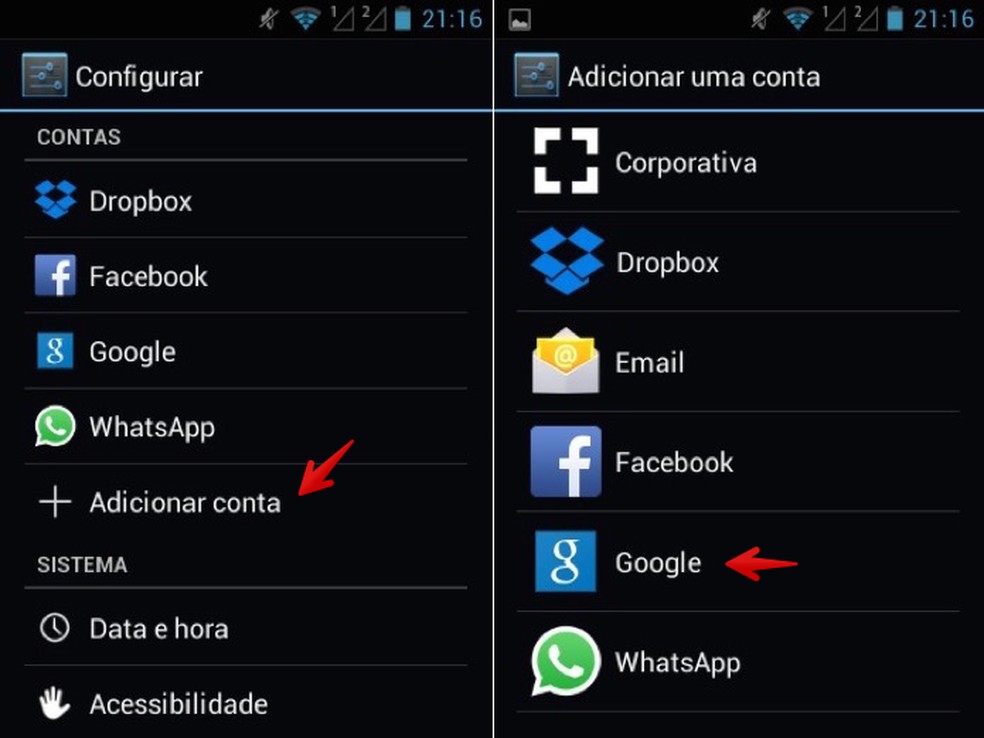 Acesse as configurações do Android (Foto: Reprodução/Helito Bijora) — Foto: TechTudo