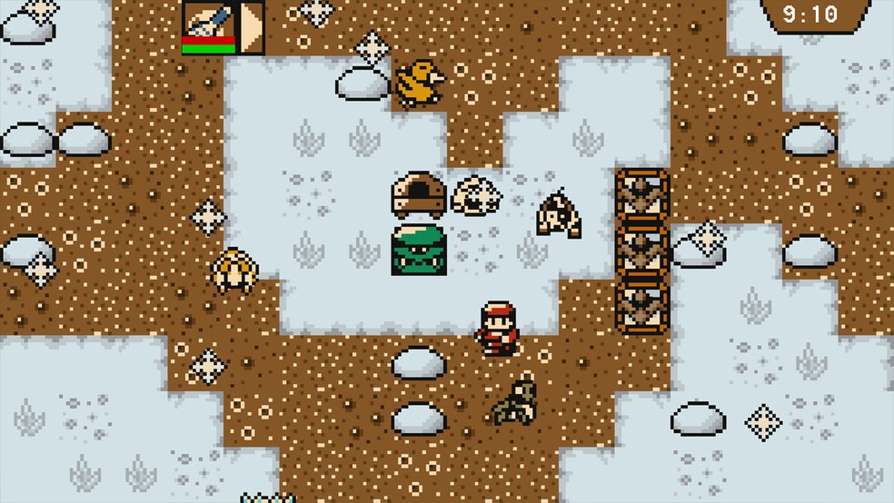 Mogradiz é um jogo sobre treinar monstros semelhante a Pokémon com visuais no estilo do Game Boy Color — Foto: Reprodução/Steam