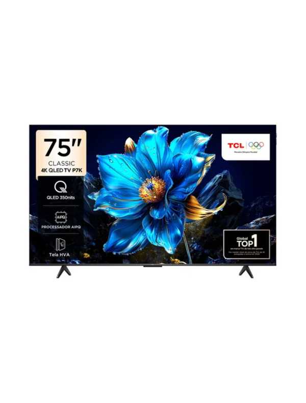 Smart TV 75” TCL QLED 4K Ultra HD 75P7K