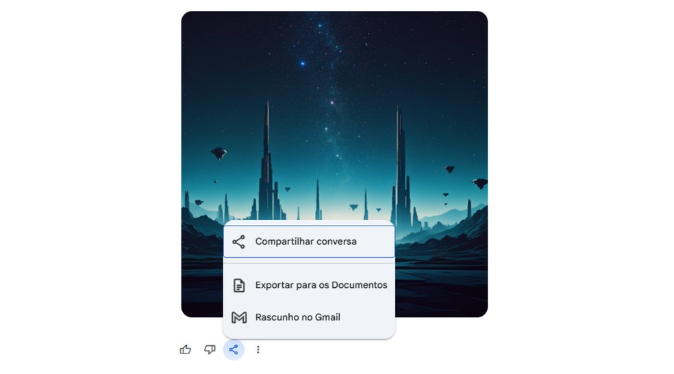 Gemini está integrado a outros serviços Google, como Docs e Gmail — Foto: Reprodução/Júlia Silveira