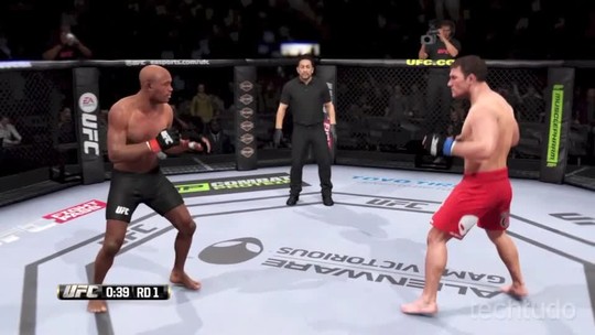 Simulamos a luta de Anderson Silva e Michael Bisping em EA Sports UFC