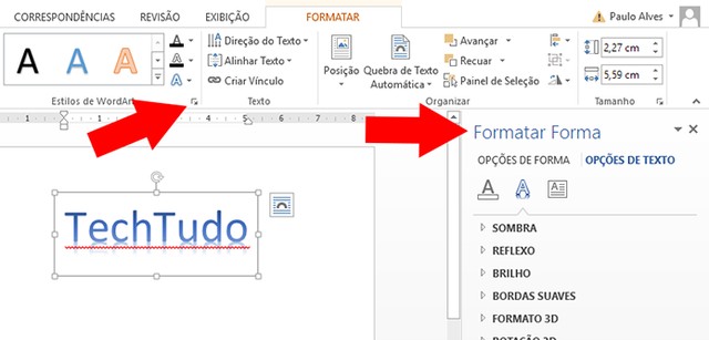 Como Inserir Um Wordart Já Com Um Texto Definido