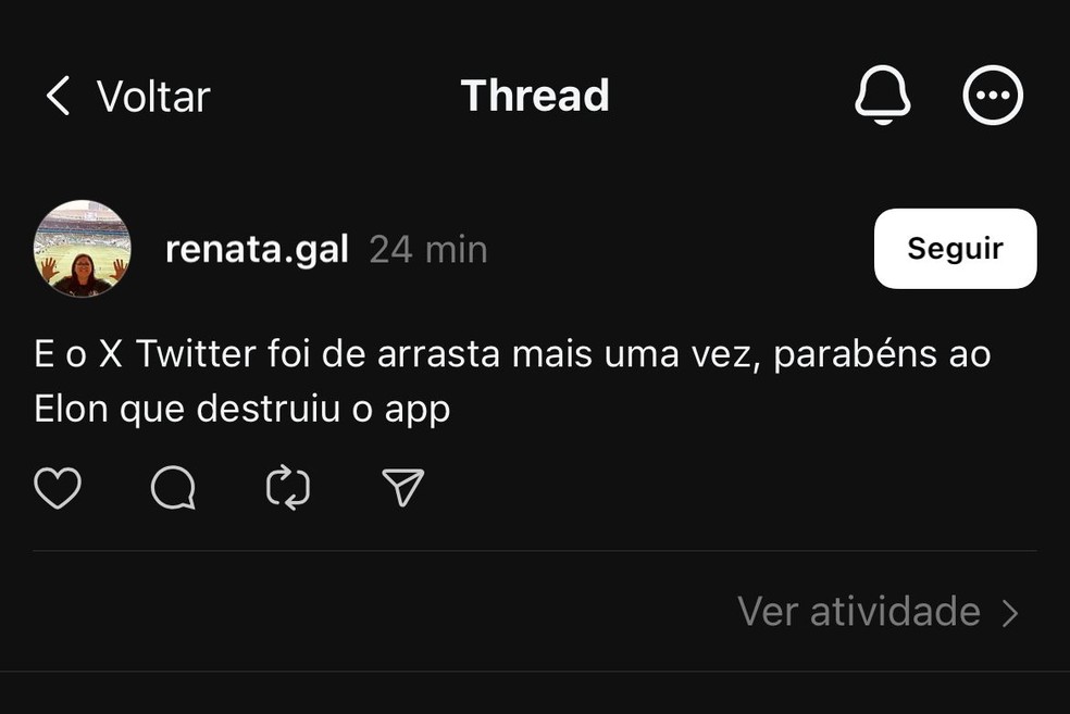 Twitter (X) caiu hoje? — Foto: Reprodução/Threads