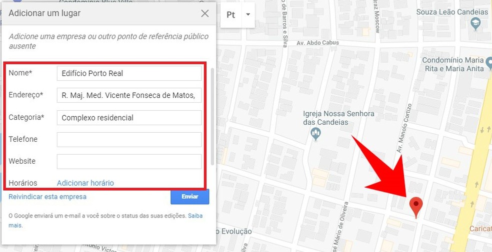 Google Maps não está apontando meu endereço no lugar certo