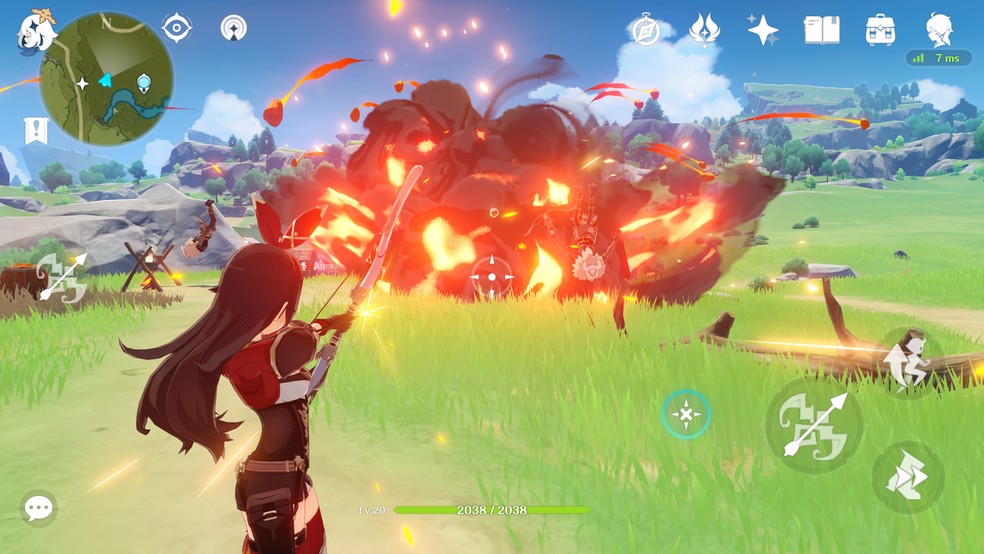 Explore o mundo de Genshin Impact e enfrente seus desafios — Foto: Reprodução/Google Play Store