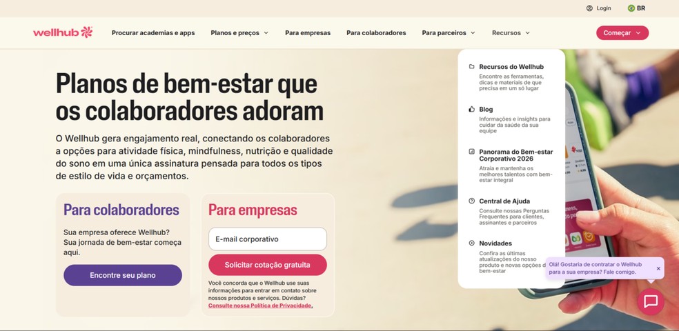  Reprodução/Wellhub