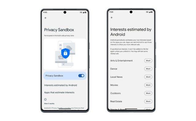 Google libera beta do Privacy Sandbox e amplia privacidade no Android