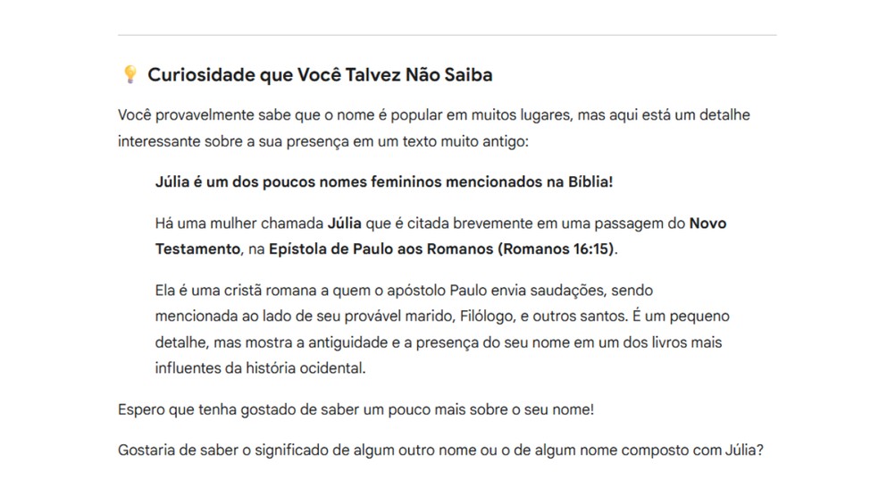  Reprodução/Júlia Silveira