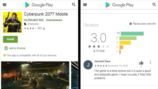 Cyberpunk 2077 play store deals