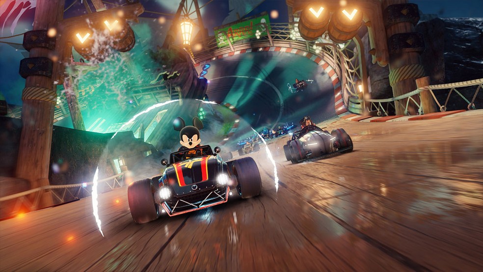 Disney Speedstom traz corridas estilo Mario Kart com personagens da Disney e Pixar como Mickey, Donald, Pateta e mais — Foto: Reprodução/Steam