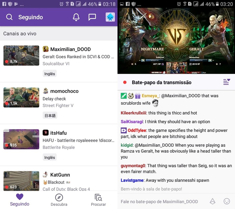 Cube TV ou Twitch? Compare apps e funções do serviço de stream de jogos