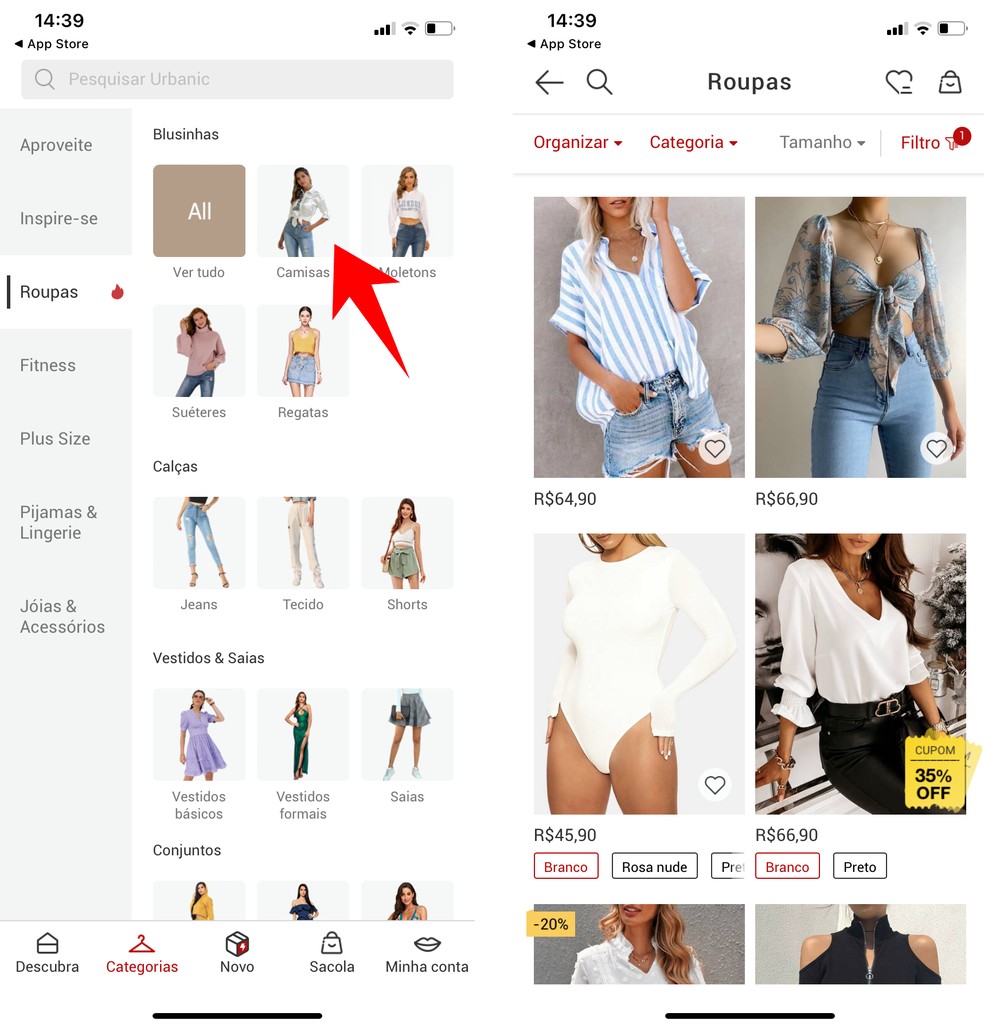 Urbanic: como comprar roupas no aplicativo de moda feminina