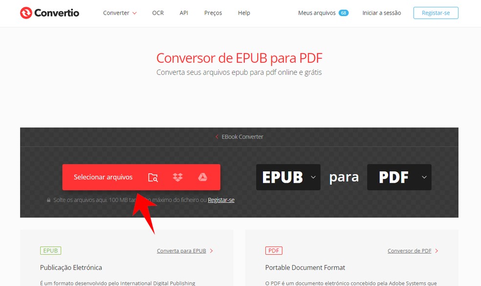 Como converter EPUB para PDF