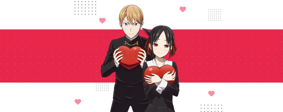 Kaguya-sama: Love is War acompanha a história de amor nada convencional de dois estudantes de um colégio de elite — Foto: Divulgação/Crunchyroll