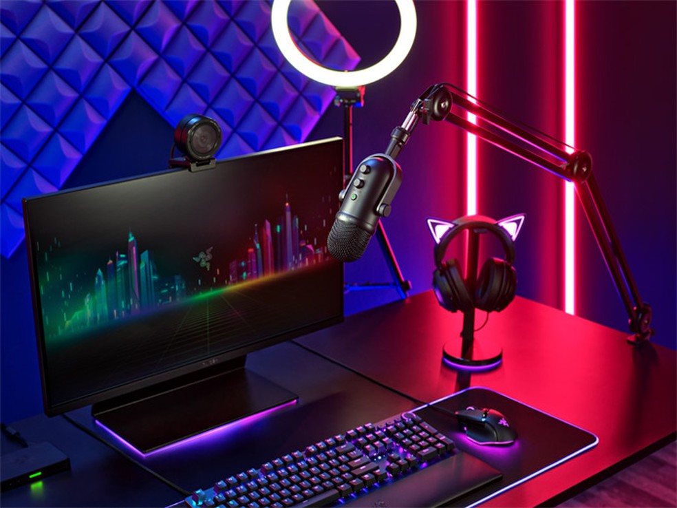 Razer lança microfones Seiren V2 Pro e V2 X para streamers
