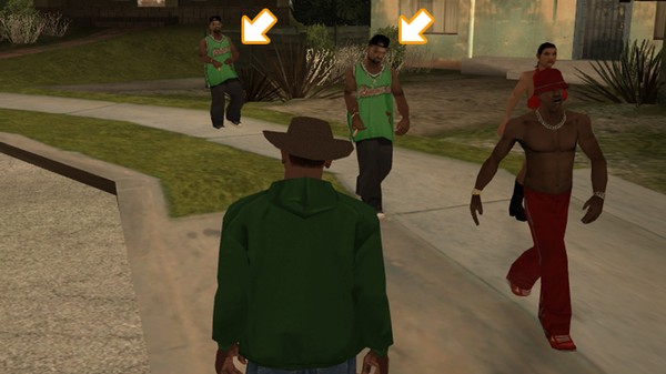 Código das Gangues nas ruas do GTA San Andreas 