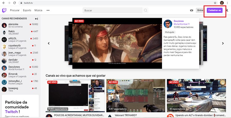 Twitch | Software | TechTudo