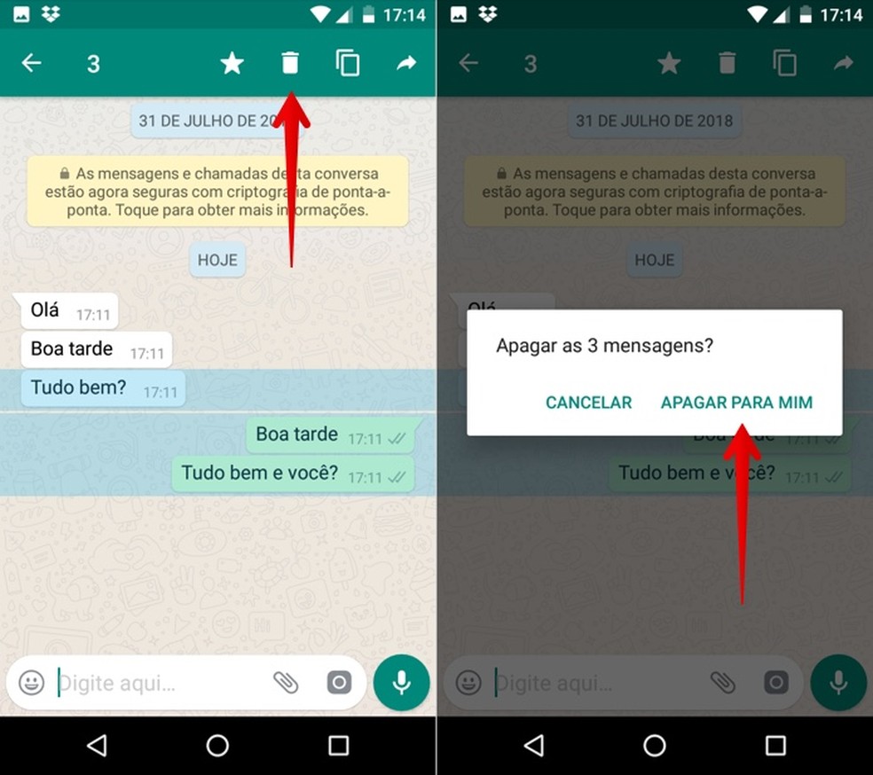 Como apagar conversa do WhatsApp