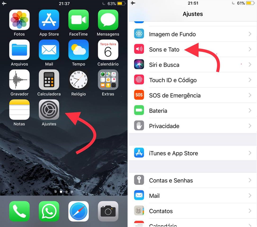 iPhone 8: como mudar o toque e a vibração de chamadas