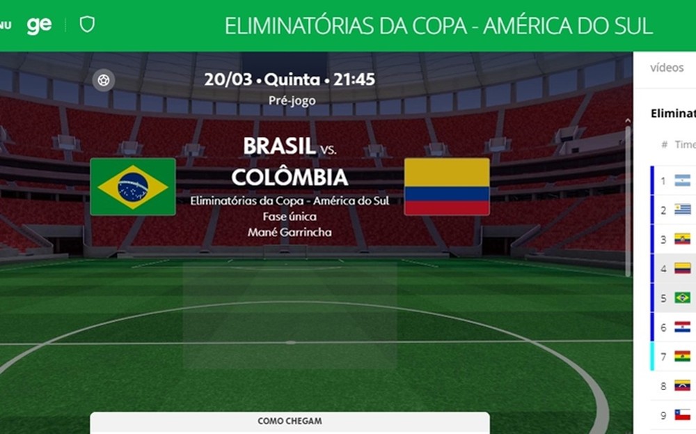 Jogo do Brasil hoje: hora e onde assistir às Eliminatórias da Copa ao vivo
