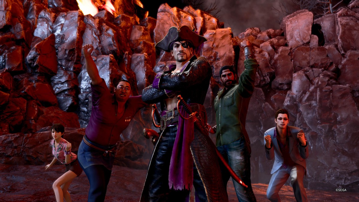 Review Like a Dragon Pirate Yakuza in Hawaii: pirataria, caos e bom humor