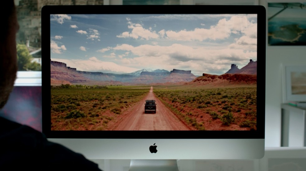 Novo iMac tem tela Retina e resolução chamada pela Apple de '5k' (Foto: Reprodução) — Foto: TechTudo