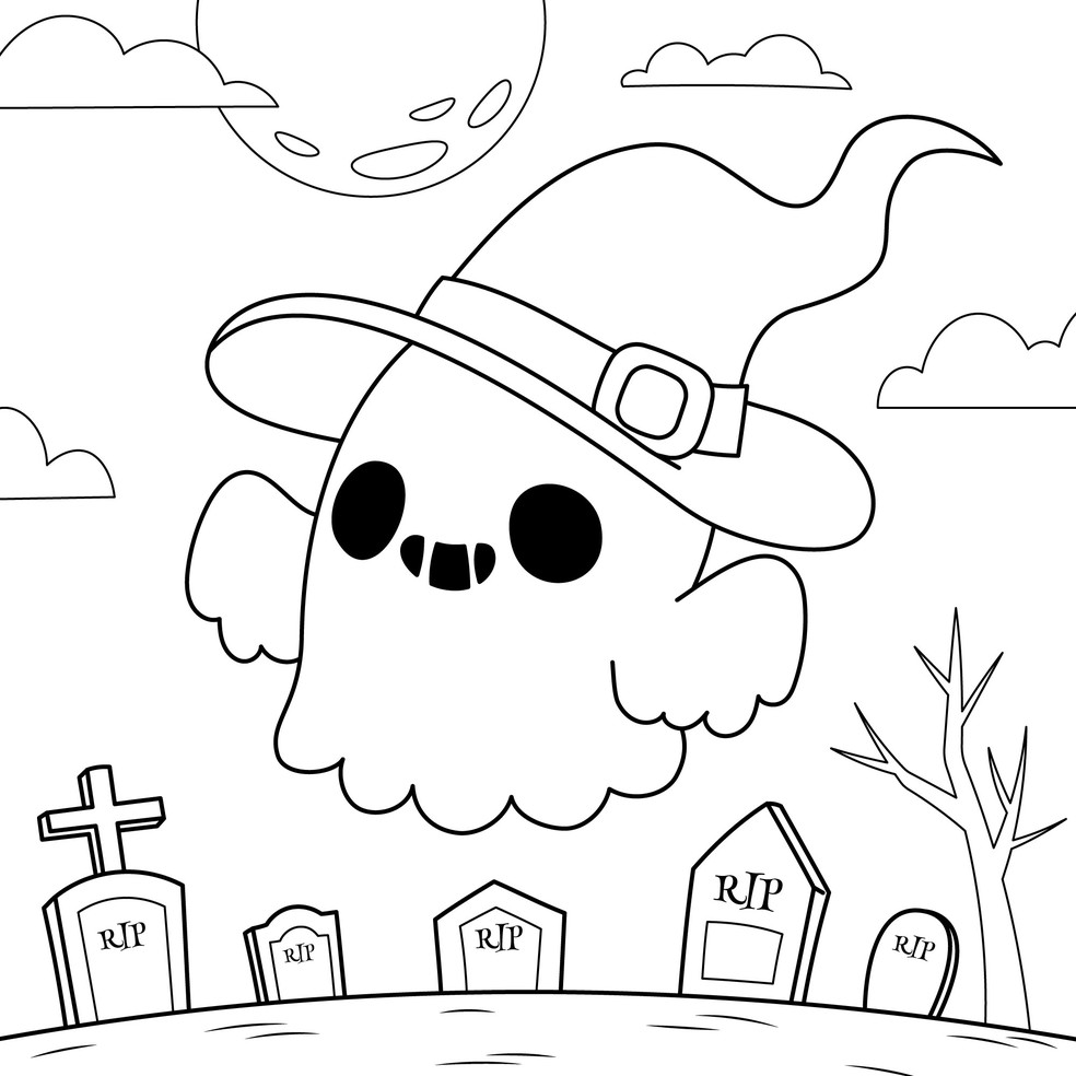 desenho para colorir e recortar
