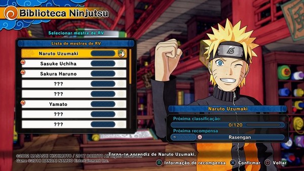 Naruto Ultimate Ninja 1 - [PS2] - LISTA TODOS PERSONAGENS / ALL CHARACTERS  