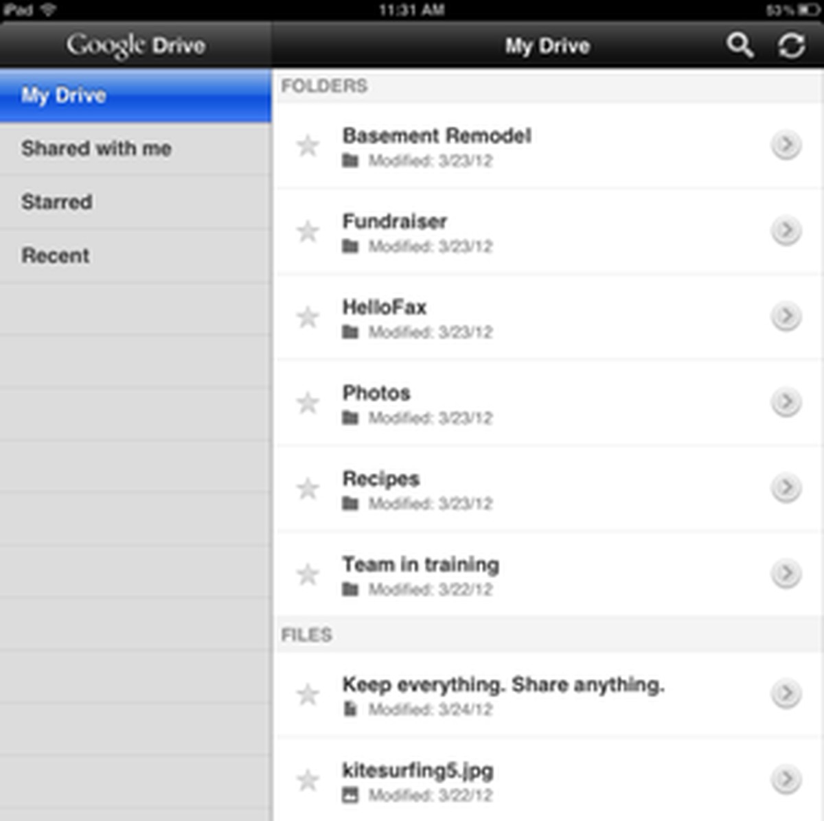 Aplicativo do Google Drive para iPhone e iPad já está quase pronto